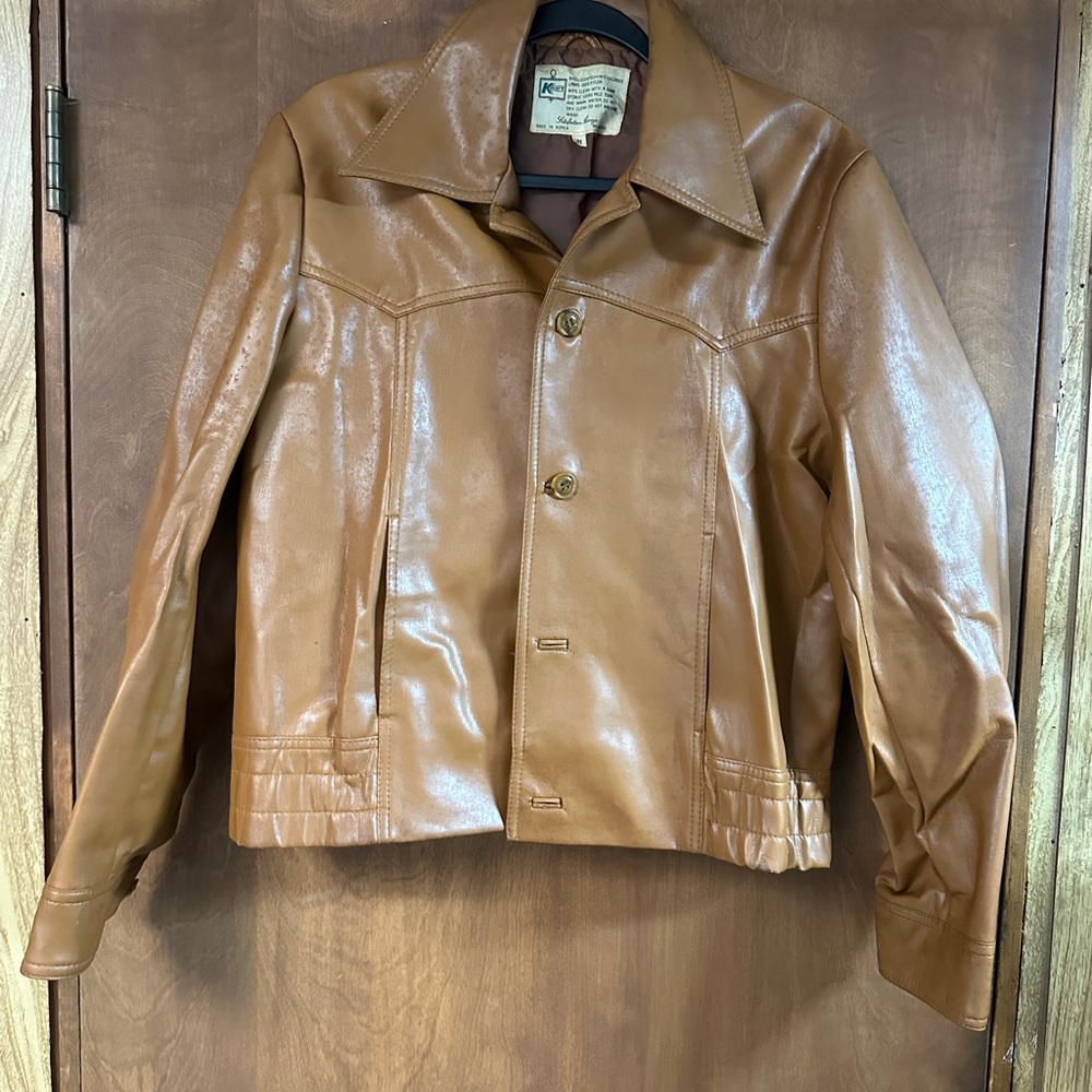 Vintage K-Mart Brown Faux Leather Western Jacket